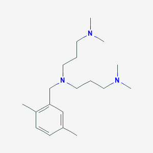 molecular formula C19H35N3 B4759814 N-[3-(dimethylamino)propyl]-N-(2,5-dimethylbenzyl)-N',N'-dimethyl-1,3-propanediamine 