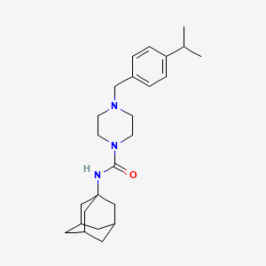 molecular formula C25H37N3O B4759834 N-1-adamantyl-4-(4-isopropylbenzyl)-1-piperazinecarboxamide 
