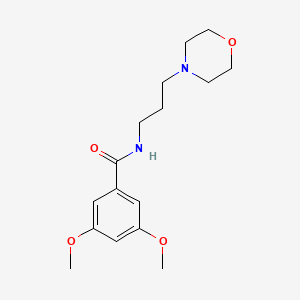 molecular formula C16H24N2O4 B4759878 3,5-dimethoxy-N-[3-(4-morpholinyl)propyl]benzamide 