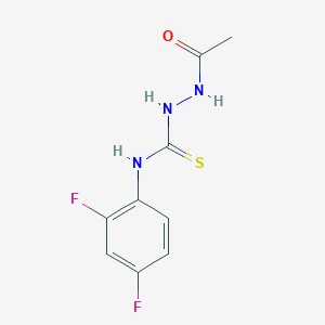 molecular formula C9H9F2N3OS B4759919 2-acetyl-N-(2,4-difluorophenyl)hydrazinecarbothioamide 