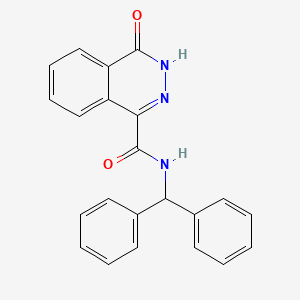 N-(diphenylmethyl)-4-oxo-3,4-dihydrophthalazine-1-carboxamide