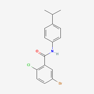 molecular formula C16H15BrClNO B4759964 5-bromo-2-chloro-N-(4-isopropylphenyl)benzamide 