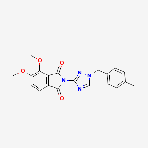 molecular formula C20H18N4O4 B4760069 4,5-dimethoxy-2-[1-(4-methylbenzyl)-1H-1,2,4-triazol-3-yl]-1H-isoindole-1,3(2H)-dione 