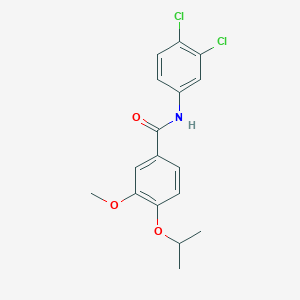 molecular formula C17H17Cl2NO3 B4760109 N-(3,4-dichlorophenyl)-4-isopropoxy-3-methoxybenzamide 