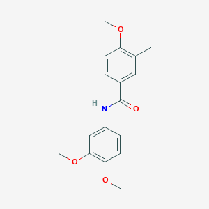 molecular formula C17H19NO4 B4760145 N-(3,4-dimethoxyphenyl)-4-methoxy-3-methylbenzamide 