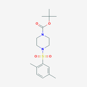 molecular formula C17H26N2O4S B4760166 tert-butyl 4-[(2,5-dimethylphenyl)sulfonyl]-1-piperazinecarboxylate 