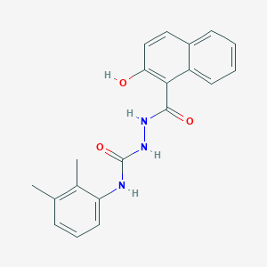 molecular formula C20H19N3O3 B4760215 N-(2,3-dimethylphenyl)-2-(2-hydroxy-1-naphthoyl)hydrazinecarboxamide 