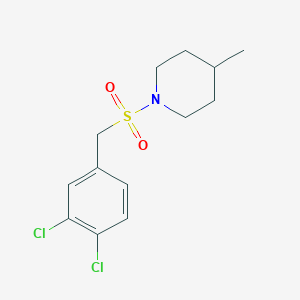 molecular formula C13H17Cl2NO2S B4760321 1-[(3,4-dichlorobenzyl)sulfonyl]-4-methylpiperidine 