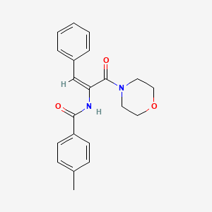 molecular formula C21H22N2O3 B4760358 4-methyl-N-[1-(4-morpholinylcarbonyl)-2-phenylvinyl]benzamide 