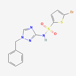 molecular formula C13H11BrN4O2S2 B4760473 N-(1-benzyl-1H-1,2,4-triazol-3-yl)-5-bromo-2-thiophenesulfonamide 