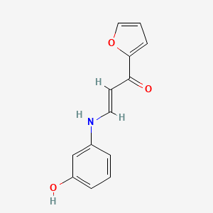 1-(2-furyl)-3-[(3-hydroxyphenyl)amino]-2-propen-1-one