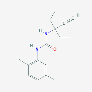 molecular formula C16H22N2O B4760544 N-(1,1-diethyl-2-propyn-1-yl)-N'-(2,5-dimethylphenyl)urea 