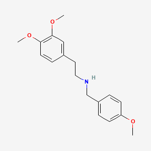 molecular formula C18H23NO3 B4760564 2-(3,4-dimethoxyphenyl)-N-(4-methoxybenzyl)ethanamine 