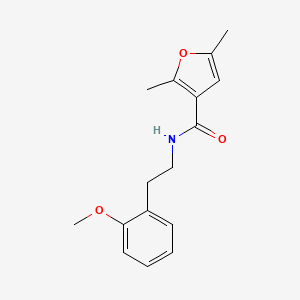 molecular formula C16H19NO3 B4760577 N-[2-(2-methoxyphenyl)ethyl]-2,5-dimethyl-3-furamide 