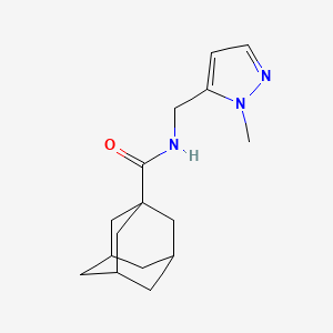 molecular formula C16H23N3O B4760598 N-[(1-methyl-1H-pyrazol-5-yl)methyl]-1-adamantanecarboxamide 