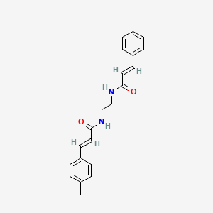 molecular formula C22H24N2O2 B4760601 N,N'-1,2-ethanediylbis[3-(4-methylphenyl)acrylamide] 