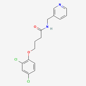 molecular formula C16H16Cl2N2O2 B4760623 4-(2,4-dichlorophenoxy)-N-(3-pyridinylmethyl)butanamide 