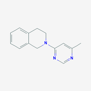 molecular formula C14H15N3 B4760650 2-(6-methylpyrimidin-4-yl)-1,2,3,4-tetrahydroisoquinoline 