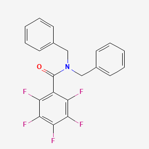 molecular formula C21H14F5NO B4760683 N,N-dibenzyl-2,3,4,5,6-pentafluorobenzamide 
