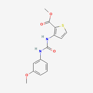 molecular formula C14H14N2O4S B4760815 methyl 3-({[(3-methoxyphenyl)amino]carbonyl}amino)-2-thiophenecarboxylate 