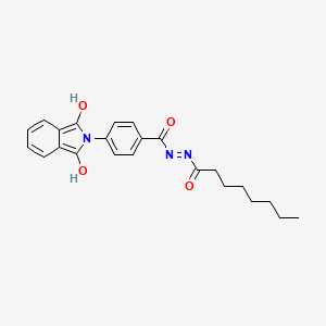 molecular formula C23H25N3O4 B4760819 4-(1,3-dioxo-1,3-dihydro-2H-isoindol-2-yl)-N'-octanoylbenzohydrazide 