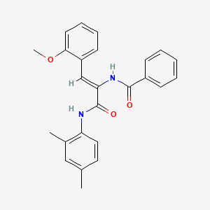 molecular formula C25H24N2O3 B4760867 N-[1-{[(2,4-dimethylphenyl)amino]carbonyl}-2-(2-methoxyphenyl)vinyl]benzamide 