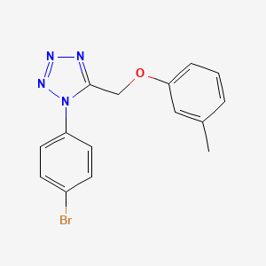 molecular formula C15H13BrN4O B4760945 1-(4-bromophenyl)-5-[(3-methylphenoxy)methyl]-1H-tetrazole 