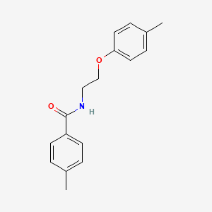 molecular formula C17H19NO2 B4760955 4-methyl-N-[2-(4-methylphenoxy)ethyl]benzamide CAS No. 5925-90-6