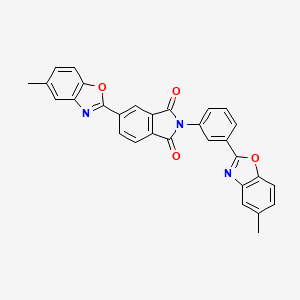 molecular formula C30H19N3O4 B4761006 5-(5-methyl-1,3-benzoxazol-2-yl)-2-[3-(5-methyl-1,3-benzoxazol-2-yl)phenyl]-1H-isoindole-1,3(2H)-dione 