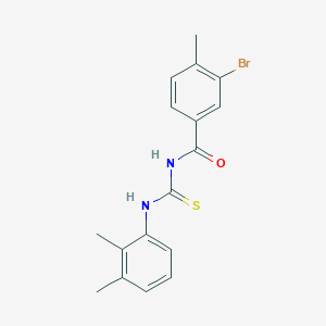 molecular formula C17H17BrN2OS B4761023 3-bromo-N-{[(2,3-dimethylphenyl)amino]carbonothioyl}-4-methylbenzamide 
