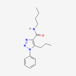 molecular formula C16H22N4O B4761187 N-butyl-1-phenyl-5-propyl-1H-1,2,3-triazole-4-carboxamide 