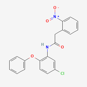 molecular formula C20H15ClN2O4 B4761316 N-(5-chloro-2-phenoxyphenyl)-2-(2-nitrophenyl)acetamide 