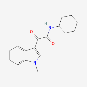 molecular formula C17H20N2O2 B4761325 N-cyclohexyl-2-(1-methyl-1H-indol-3-yl)-2-oxoacetamide 