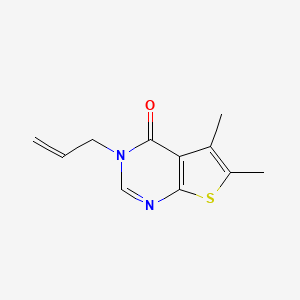 molecular formula C11H12N2OS B4761390 3-allyl-5,6-dimethylthieno[2,3-d]pyrimidin-4(3H)-one 