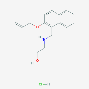 molecular formula C16H20ClNO2 B4761457 2-({[2-(allyloxy)-1-naphthyl]methyl}amino)ethanol hydrochloride 