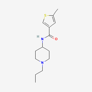 molecular formula C14H22N2OS B4761491 5-methyl-N-(1-propyl-4-piperidinyl)-3-thiophenecarboxamide 