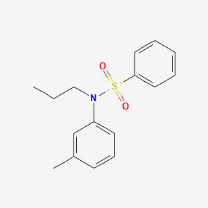molecular formula C16H19NO2S B4761495 N-(3-methylphenyl)-N-propylbenzenesulfonamide 