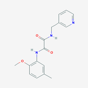 molecular formula C16H17N3O3 B4761526 N-(2-methoxy-5-methylphenyl)-N'-(3-pyridinylmethyl)ethanediamide 