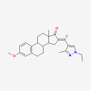 molecular formula C26H32N2O2 B4761658 16-[(1-ethyl-3-methyl-1H-pyrazol-4-yl)methylene]-3-methoxyestra-1,3,5(10)-trien-17-one 