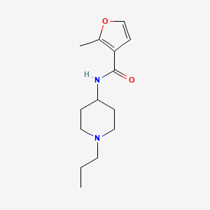 molecular formula C14H22N2O2 B4761708 2-methyl-N-(1-propyl-4-piperidinyl)-3-furamide 