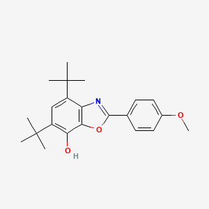 molecular formula C22H27NO3 B4761776 4,6-di-tert-butyl-2-(4-methoxyphenyl)-1,3-benzoxazol-7-ol 