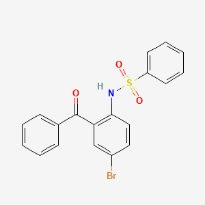 molecular formula C19H14BrNO3S B4761795 N-(2-benzoyl-4-bromophenyl)benzenesulfonamide 