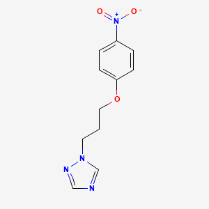 molecular formula C11H12N4O3 B4761857 1-[3-(4-硝基苯氧基)丙基]-1H-1,2,4-三唑 
