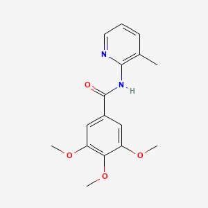 molecular formula C16H18N2O4 B4761876 3,4,5-trimethoxy-N-(3-methyl-2-pyridinyl)benzamide CAS No. 36845-03-1