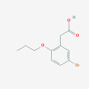 molecular formula C11H13BrO3 B4761912 (5-bromo-2-propoxyphenyl)acetic acid 