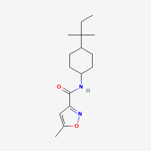 molecular formula C16H26N2O2 B4761919 N-[4-(1,1-dimethylpropyl)cyclohexyl]-5-methyl-3-isoxazolecarboxamide 