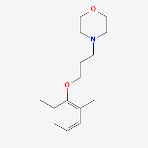 molecular formula C15H23NO2 B4762133 4-[3-(2,6-dimethylphenoxy)propyl]morpholine 