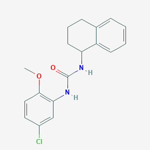 molecular formula C18H19ClN2O2 B4762258 N-(5-chloro-2-methoxyphenyl)-N'-(1,2,3,4-tetrahydro-1-naphthalenyl)urea 