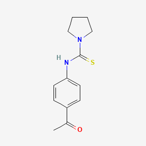 molecular formula C13H16N2OS B4762270 N-(4-acetylphenyl)-1-pyrrolidinecarbothioamide 
