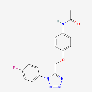 molecular formula C16H14FN5O2 B4762353 N-(4-{[1-(4-fluorophenyl)-1H-tetrazol-5-yl]methoxy}phenyl)acetamide 